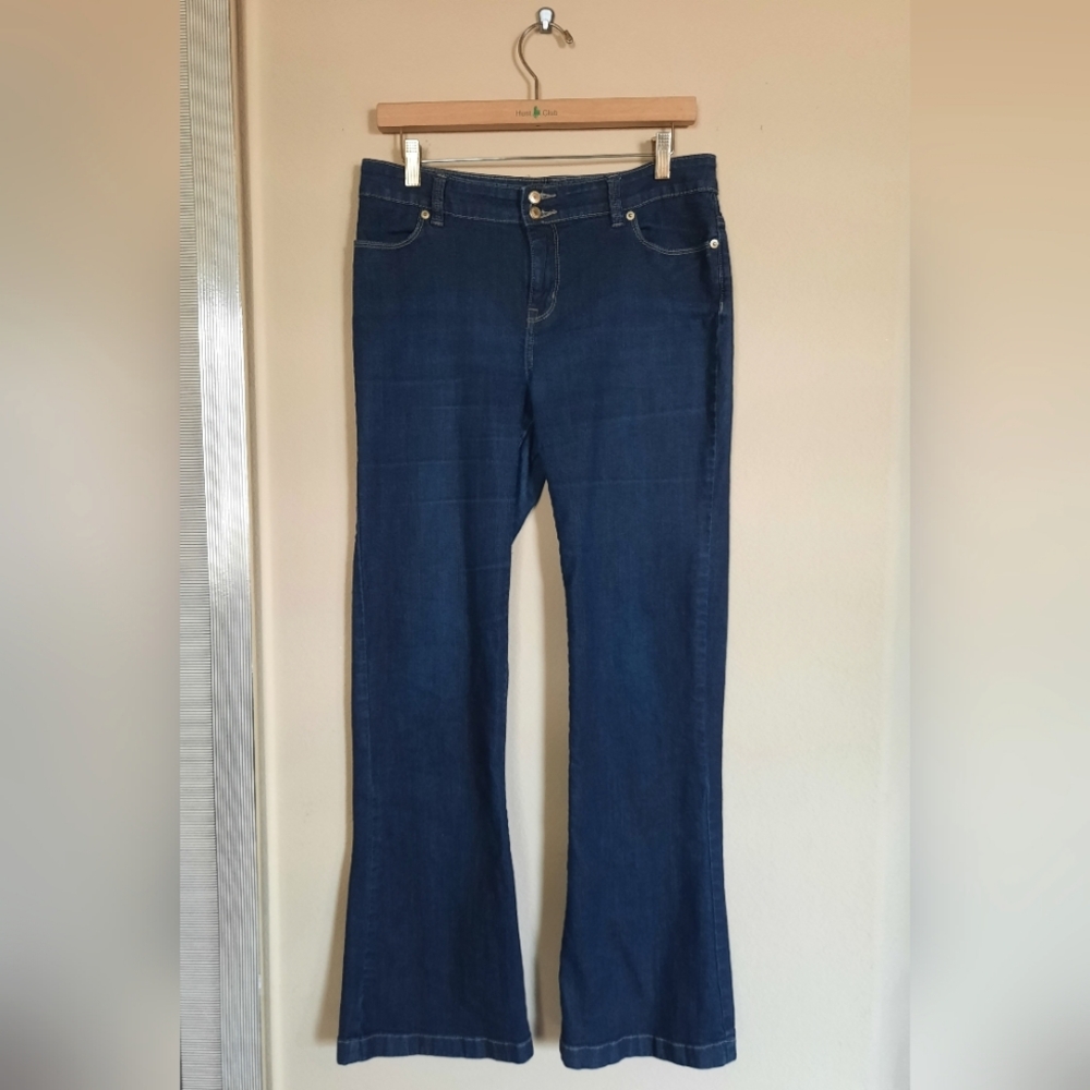 The Limited Blue High Waist Flare Denim Jeans Bootcut Wide